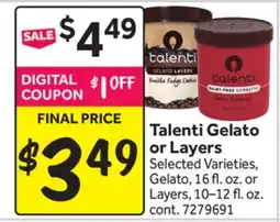 Stop&Shop Talenti Gelato or Layers offer