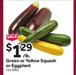 Stop&Shop Green or Yellow Squash or Eggplant offer