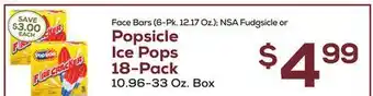 DeCicco & Sons Popsicle Ice Pops 18-Pack 10.96-33 Oz. Box offer