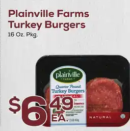 DeCicco & Sons Plainville Farms Turkey Burgers offer