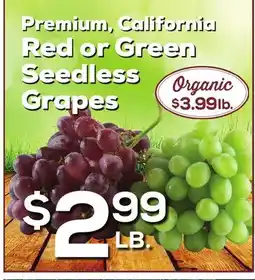 DeCicco & Sons Red or Green Seedless Grapes offer