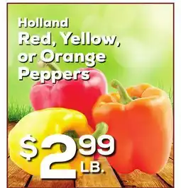 DeCicco & Sons Holland Red, Yellow, or Orange Peppers offer