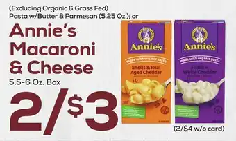 DeCicco & Sons Annie's Macaroni & Cheese 5.5-6 Oz. Box offer
