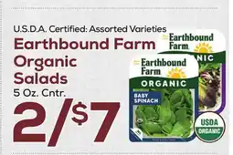 DeCicco & Sons Earthbound Farm Organic Salads offer