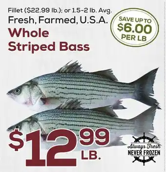 DeCicco & Sons Whole Striped Bass offer