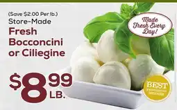 DeCicco & Sons Fresh Bocconcini or Ciliegine offer