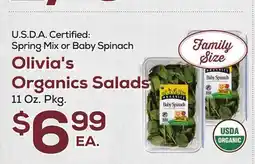 DeCicco & Sons Olivia's Organics Salads offer