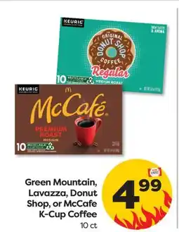 Weis Markets Green Mountain, Lavazza, Donut Shop, or McCafe K-Cup Coffee offer