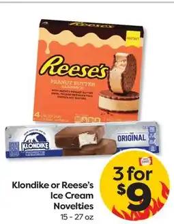 Weis Markets Klondike or Reese's Ice Cream Novelties offer