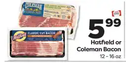 Weis Markets Hatfield or Coleman Bacon offer