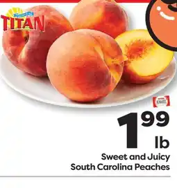 Weis Markets Sweet and Juicy South Carolina Peaches offer