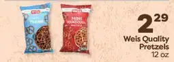 Weis Markets Weis Quality Pretzels offer