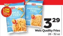 Weis Markets Weis Quality Fries offer