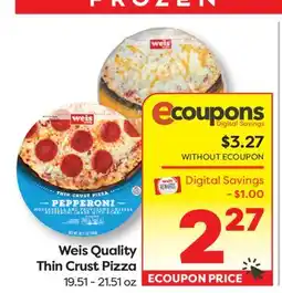 Weis Markets Weis Quality Thin Crust Pizza offer