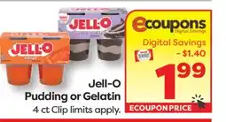 Weis Markets Jell-O Pudding or Gelatin offer