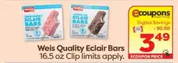 Weis Markets Weis Quality Eclair Bars offer