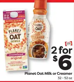 Weis Markets Planet Oat Milk or Creamer offer