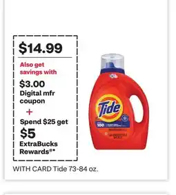 CVS Tide 73-84 oz offer