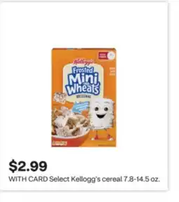 CVS Select Kellogg's cereal 7.8-14.5 oz offer