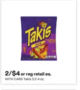 CVS Takis 3.2-4 oz offer