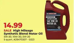 Runnings High Mileage Synthetic Blend Motor Oil offer