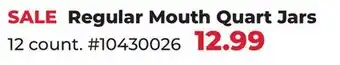 Runnings Regular Mouth Quart Jars offer