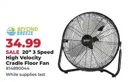 Runnings 20 3 Speed High Velocity Cradle Floor Fan offer