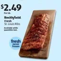 Aldi Smithfield Fresh St. Louis Ribs offer