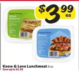 Winn Dixie Know & Love Lunchmeat offer