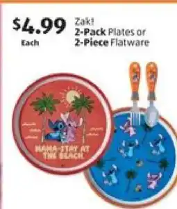 Aldi Zaki 2-Pack Plates or 2-Piece Flatware offer