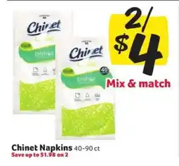 Winn Dixie Chinet Napkins offer