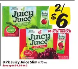 Winn Dixie Juicy Juice Slim offer