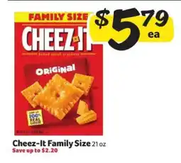 Winn Dixie Cheez-It Family Size offer