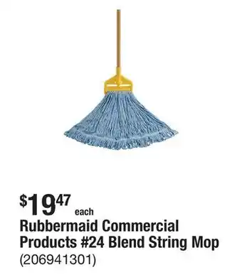 The Home Depot Rubbermaid Commercial Products #24 Blend String Mop offer