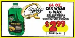 Ollie's QUAKER STATE 64 OZ. CAR WASH & WAX offer