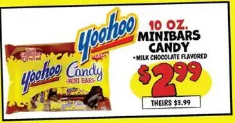 Ollie's YOOHOO 10 OZ. MINIBARS CANDY offer