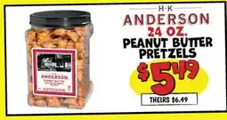 Ollie's H.K. ANDERSON 24 OZ. PEANUT BUTTER PRETZELS offer