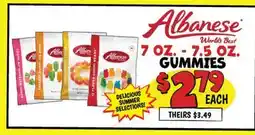 Ollie's Albanese World's Best 7 OZ. - 7.5 OZ. GUMMIES offer