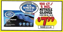 Ollie's 100 CT./ 5 MIL. NITRILE GLOVES offer