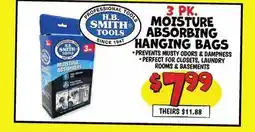 Ollie's H.B. SMITH TOOLS 3 PK. MOISTURE ABSORBING HANGING BAGS offer