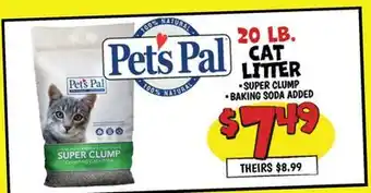 Ollie's PETS PAL 20 LB. CAT LITTER offer