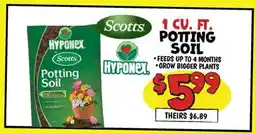 Ollie's Scotts 1 CU. FT. POTTING SOIL offer