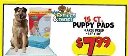 Ollie's FRITZ & FRIENDS 15 CT. PUPPY PADS offer