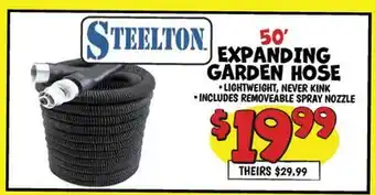 Ollie's STEELTON 50' EXPANDING GARDEN HOSE offer