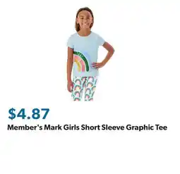 Sam's Club Member's Mark Girls Short Sleeve Graphic Tee offer