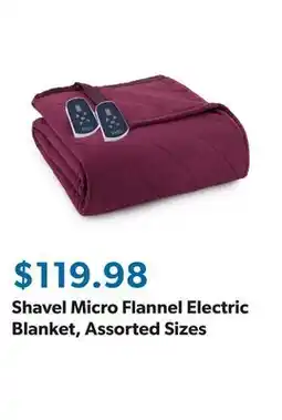 Sam's Club Shavel Micro Flannel Electric Blanket, Assorted Sizes offer
