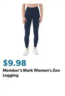 Sam's Club Member's Mark Women's Zen Legging offer