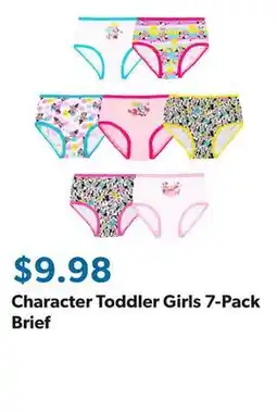 Sam's Club Character Toddler Girls 7-Pack Brief offer
