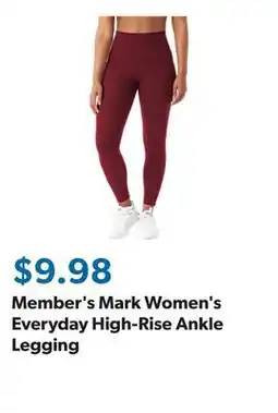 Sam's Club Member's Mark Women's Everyday High-Rise Ankle Legging offer