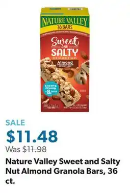 Sam's Club Nature Valley Sweet and Salty Nut Almond Granola Bars, 36 ct offer
